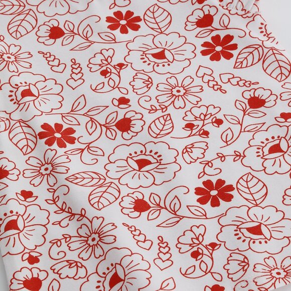 💥 SUMMER SALE - RED FLOWER FUN SEQUIN HEARTS OVERALL DRESS - BABY GIRL OVERALLS - Picture 8 of 9